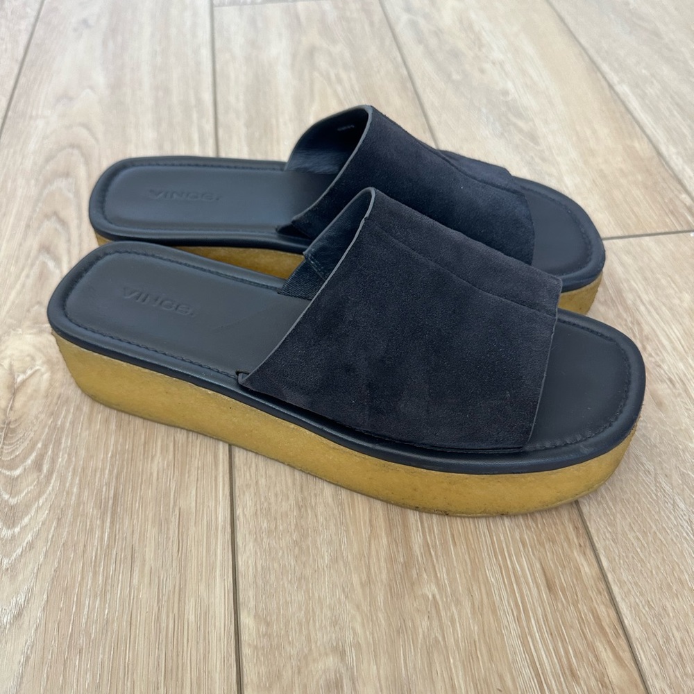 Vince Palley Suede Sandal in Coastal